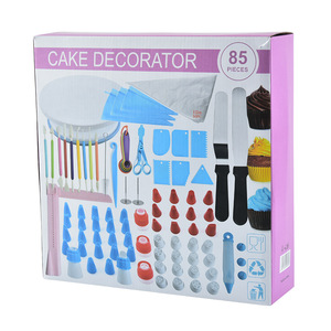 Kit de 85 Piezas para Decoración de Pasteles, Boquillas, Puntas para Glaseado, Soporte Giratorio para <span class=keywords><strong>Fondant</strong></span>, Herramientas para Decorar Postres y Pasteles - Product Image 5