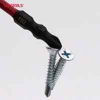 Embouts de tournevis magnétiques antidérapants Phillips LJ-13, 65 mm, 10 pièces, en bande détachable, pour perceuse à percussion DIY, vente en gros