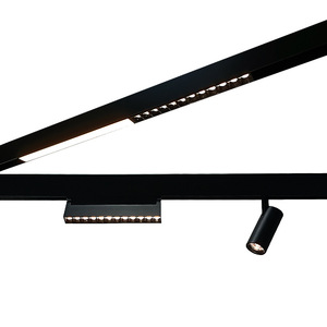 Rail magnétique de 23 mm de large, éclairage encastré ultra-fin, profil de 26 mm, éclairage d'ambiance LED pour salon et salle de bain - Product Image 5