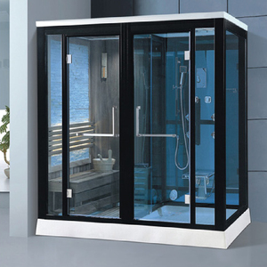 Cabina de Ducha y Sauna Seca para Exteriores de <span class=keywords><strong>Madera</strong></span> Sólida de <span class=keywords><strong>Cedro</strong></span> Rojo Tradicional con Ventanas de Contraventana y Vidrio Templado - Product Image 6