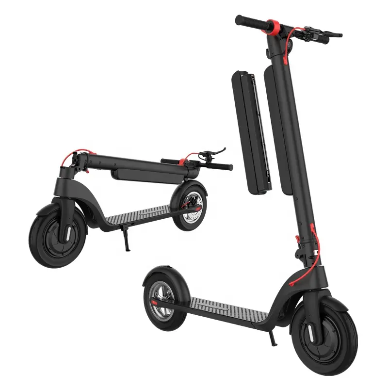 UE Europa Alemanha Armazém 10Inch Tire 350w Motor 2 wheel One Step Folding X8 Scooter Elétrico