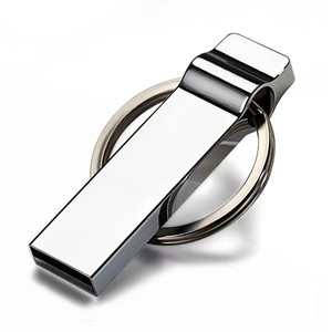 High Quality 2gb 4gb 2.0 Silver Mini Usb with Keychain Usb Memory Sticks Mini Metal Usb Flash Drive Free Logo Printing