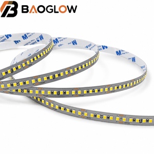 ไฟ LED แบบเส้น SMD2835 ความทนความร้อนสูง สีเงิน CCT 2 สาย 180LEDs/เมตร ใช้ไฟ DC24V 16W/เมตร ขนาดวงจร 8/10 มม. ปรับความสว่างได้ เหมาะสำหรับโรงแรม MOQ ต่ำ - Product Image 3