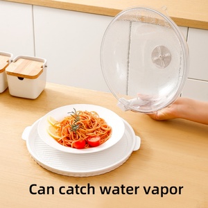 Plastic Food Cover <b>Table</b> Food Splatter Guard <b>Protector</b> Multi Function Food Transparent Plate Bowl Microwave Splatter Cover - Product Image 2