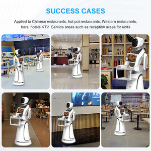 روبوت مرن لتوجيه الطاولة وشحن أوتوماتيكي روبوت لتقديم خدمات المطاعم روبوت ذكي للمطاعم - Product Image 5