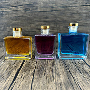 Envase Personalizado al por Mayor, Botella de Vidrio Cuadrada Transparente con Fondo Grueso para Perfume, Recargable, con Tapón de Polímero, a Buen <span class=keywords><strong>Precio</strong></span> - Product Image 3