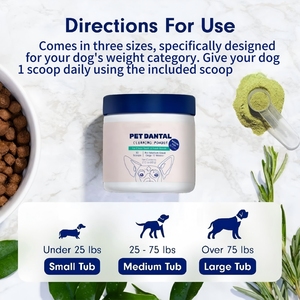 Polvo <span class=keywords><strong>para</strong></span> la Salud de la Piel y el Pelaje de <span class=keywords><strong>Perros</strong></span> <span class=keywords><strong>para</strong></span> Todas las Razas (12 Semanas o Más), Mezcla de Probióticos y Enzimas de Algas, Absorción Rápida, 90g - Product Image 2