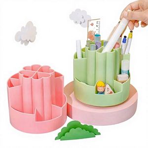 Creative 360-Degree Rotating <b>Holder</b> High Aesthetic Value Luxurious Sophisticated <b>Desktop</b> Storage Box Ornament Cute <b>Pen</b> - Product Image 2