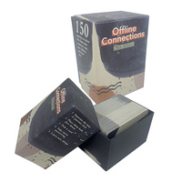 Cartes de conversation personnalisées de haute qualité pour adultes et couples, pour le team building, en papier offset kraft, taille personnalisée