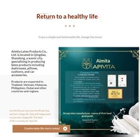 Apivita Z-260 Oreiller en latex naturel du Shandong personnalisé en usine, soutien cervical pour adulte, forme bonbon, motif feuillage