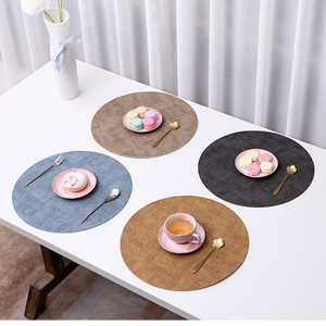 Set de table en cuir à motifs de style japonais, double face, antidérapant, isolant thermique, écologique, couleur personnalisable - Product Image 3