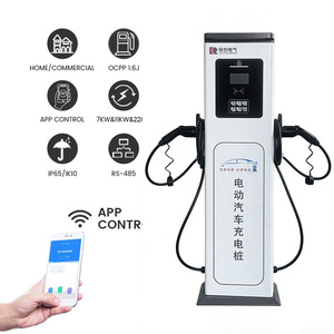 Borne de recharge AC pour véhicules électriques 7kW 14kW 22kW 44kW IP54, sur pied, simple/double pistolet, OEM ODM - Product Image 6