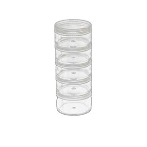 Transparent Storage Box 5cm 5 Piece Integrated Jewelry Organizer Plastic Travel Container For Jewelry Storage Bottle - Product Image 4