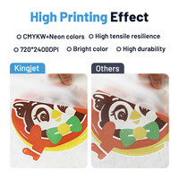 Imprimante DTF Kingjet avec Film PET pour T-Shirt, Modèles de Têtes XP600 I3200, Machine d'Impression 2 Têtes de 30cm A3, Grande Imprimante DTF A2 A3