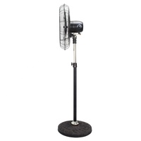Ventilateur sur pied industriel de 30 pouces, électrique, à refroidissement par air, haute vitesse, robuste, en métal, oscillant, pour usage commercial