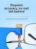 Outil professionnel de réparation de lunettes optiques Modèle 0304 Extracteur de vis manuel pour retirer les vis cassées et corriger les filetages