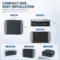 Mini PC de Escritorio Compacto sin Ventilador, Intel Core I3 I5 I7 de 5ª, 6ª, 7ª y 8ª Generación, Doble LAN, HD, VGA, 2COM, WiFi, 4G, MSATA, SATA, Windows, Linux