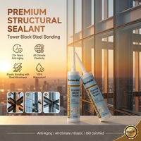 Scellant structurel en silicone de qualité supérieure pour la construction, collage d'acier de tours et blocs, anti-âge, durable, élastique, toutes saisons, imperméable