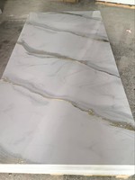 Panneaux muraux en PVC effet marbre brillant 1220*2440mm, panneaux muraux en pierre PU pour la décoration intérieure