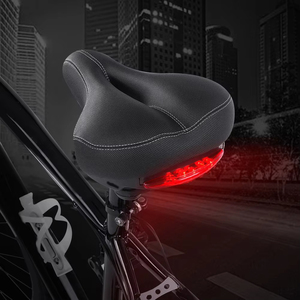 Coussin de <span class=keywords><strong>selle</strong></span> de vélo avec feu arrière épaissir double absorbant les chocs vtt montagne vélo de route accessoires de cyclisme pièces - Product Image 5