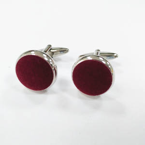 Collegamento del polsino personalizzato del tessuto all'ingrosso della fabbrica di alta qualità per i gemelli degli uomini delle donne - Product Image 2