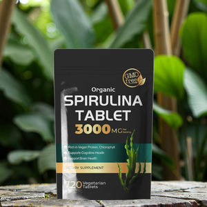 Comprimés de spiruline et de chlorella biologiques de marque privée - Product Image 1
