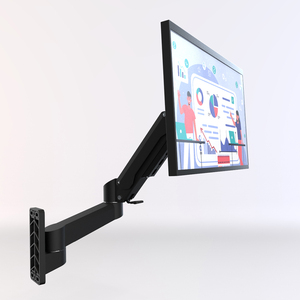 Bán buôn mới 2-Phần khí mùa xuân màn hình cánh tay nặng nhiệm vụ 15kg Công suất treo tường Màn hình <span class=keywords><strong>LCD</strong></span> gắn kết màu đen - Product Image 5