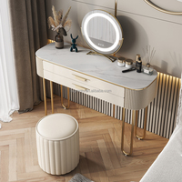 Furnitur kamar tidur, meja rias Nordic sederhana untuk meja rias dengan kaca dan kursi