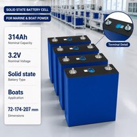 Batterie lithium solide prismatique 314Ah 3.2V, 5000 cycles, pour yachts et applications marines hors réseau, vente en gros