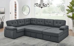 โซฟาเบดแบบโมดูลาร์ทันสมัย หุ้มผ้ากำมะหยี่ พับเก็บได้ สำหรับห้องนั่งเล่นและห้องนอน - Product Image 5