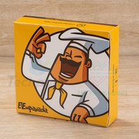 Boîte d'emballage écologique en papier de restauration rapide pour crêpe frites Mini Burger boulangerie pâtisserie gâteau restauration Matt Lamination