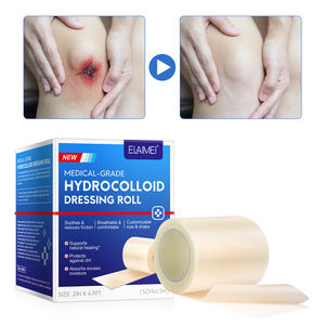 ELAIMEI Wound Care Hydrocolloid Dressing Roll Flexible Waterproof Extra Large Hydrocolloid <strong>Patch</strong> <strong>Bandages</strong> with Self-Adhesive - Product Image 4