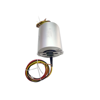 Anneau conducteur rotatif étanche de 25 mm de diamètre intérieur, 78 mm de diamètre extérieur, 4 canaux, 10A, IP65, qualité industrielle, personnalisable
