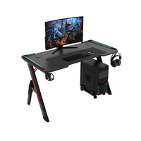 Bureau de jeu ergonomique multifonction en bois avec structure en acier pour la maison, le bureau, l'étude et l'utilisation d'un ordinateur portable - Conception d'angle