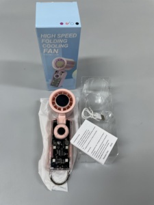 Ventilateur portable pliable sans pales à LED 3600 mAh, alimenté par USB, mini-ventilateur 100 vitesses réglables, mignon et portable pour l'extérieur – Offre Spéciale - Product Image 6