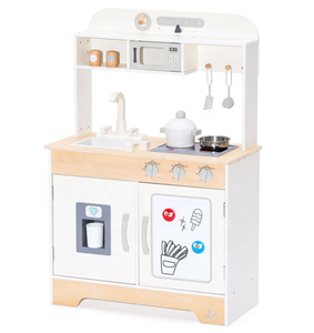 Juego de cocina de juguete de cocina de madera para niños al por mayor con muchas funciones de juego para mayores de 3 años - Product Image 1