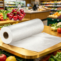Op maat gemaakte verpakkingszakken voor voedselfolie, transparante plastic zakken op rol, verpakkingen voor verse groenten & fruit.