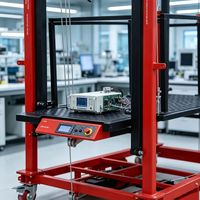 Échafaudage mobile électrique portable de 2 à 10 m, plateforme de levage télescopique pour la construction, acier durable pour l'aluminium et le métal