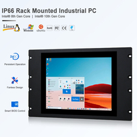 Panel PC Industrial de 15 Pulgadas, Intel I3-8145U, Sin Ventilador, Pantalla Táctil PCAP, IP66, Computadora HMI para Sistemas de Control de Automatización Industrial