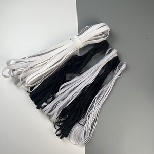 Banda Elástica de 0.3cm-5cm, Color Negro y Blanco Sólido, Cinta Elástica para Ropa, Bolsas, Textiles del Hogar y Uso Industrial - Product Image 2
