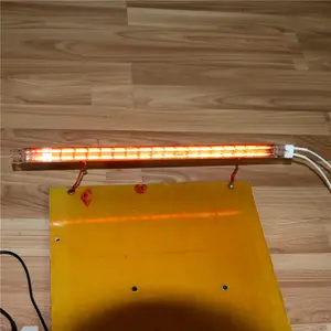 ツインチューブハーフゴールド短波ハロゲン赤外線加熱ランプ