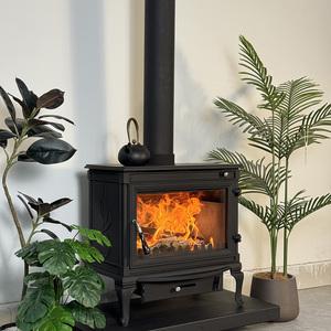 Stufa in Ghisa di Alta Qualità per Interni, Stufa <span class=keywords><strong>a</strong></span> <span class=keywords><strong>Legna</strong></span> Autoportante Nera, Caminetto di Lusso - Product Image 2