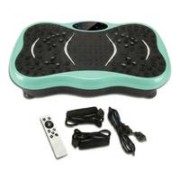 Plateforme vibrante de fitness à domicile avec télécommande et bandes de résistance pour l'exercice et le massage corporel