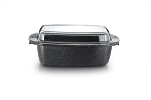 आधुनिक डिजाइन डाई कास्ट एल्यूमीनियम कुकवेयर रोस्टर मछली पैन के साथ ग्लास ढक्कन फैक्टरी मूल्य धातु बर्तन पकाने के लिए धातु बर्तन - Product Image 3