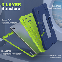 Étui antichoc pour Samsung Tab A9 8.7 X115N A11 8.7 2025 avec support pliable, protection robuste, design fin, OEM ODM