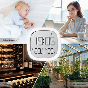 Thermo-hygromètre numérique LCD miniature pour la <span class=keywords><strong>cuisine</strong></span>, la maison, l'intérieur, avec aimant, pour mesurer la température et l'humidité - Product Image 5