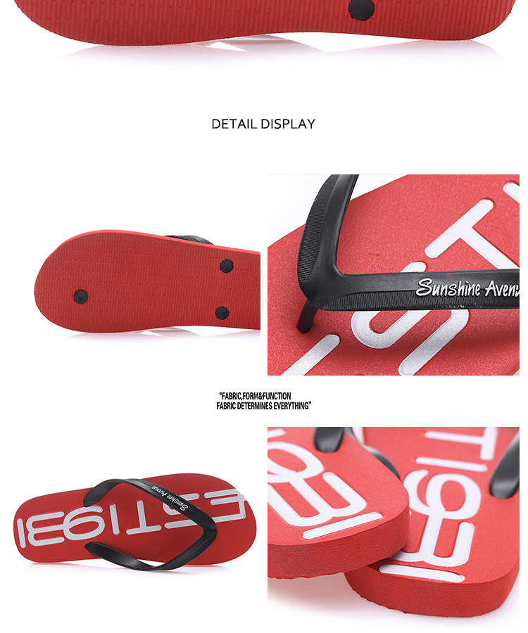 Outdoor Filp Flops Rubber PVC Men Flip-flops Personality Non-slip Men Slippers