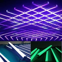 Barra de Luces LED RGB DMX512 de 1m de Largo para Decoración de Techo de Bares, Escenarios y DJ