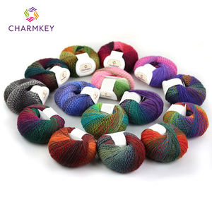 Fil <span class=keywords><strong>de</strong></span> <span class=keywords><strong>laine</strong></span> teint en sections AB pour châle au crochet, boule <span class=keywords><strong>de</strong></span> <span class=keywords><strong>laine</strong></span> magique arc-en-ciel en gros - Product Image 2