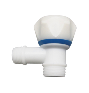 Robinet d'eau en plastique durable avec clapet anti-retour pour salle de bain et toilettes, accessoire de vanne d'angle - Product Image 1